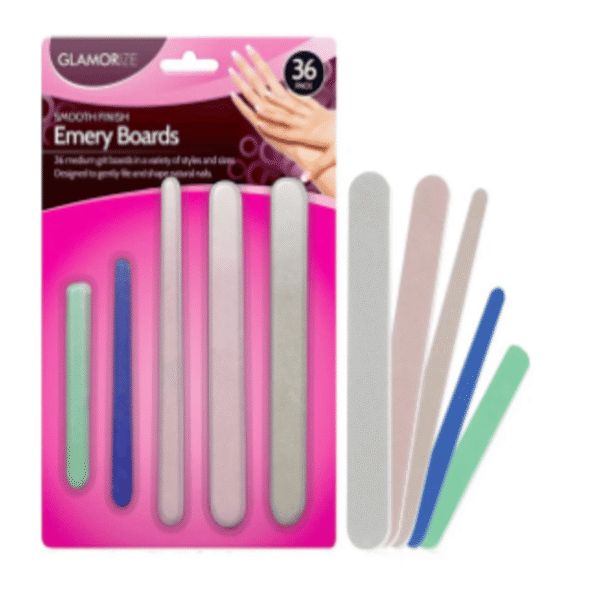 Glamorize Smooth Finish Manicure Emery Boards 28 Pack