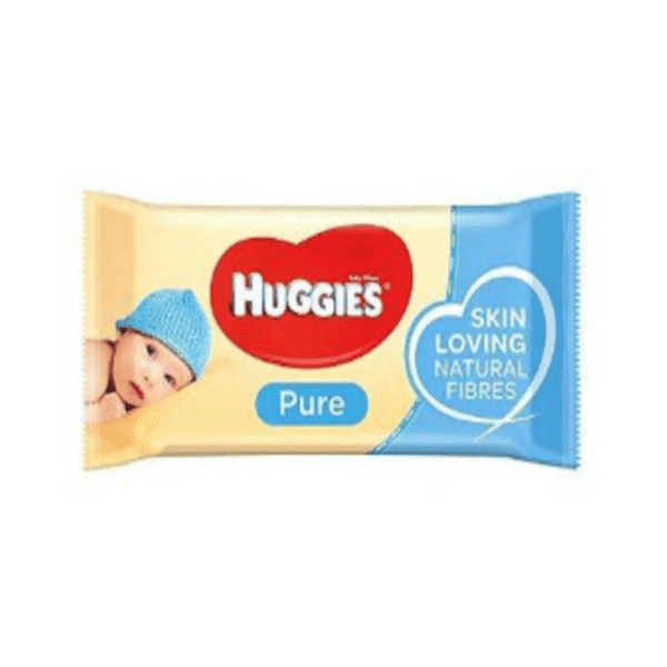Huggies Pure Baby Wipes 56 Pack (Case of 10)