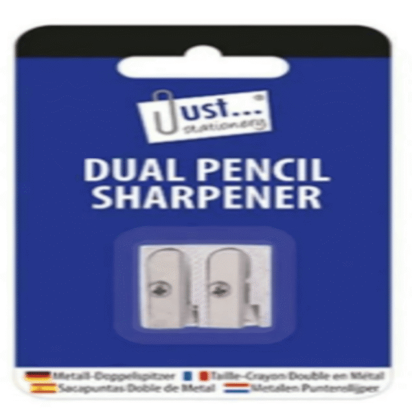 Pencil Dual Sharpener Metal 2 Pack