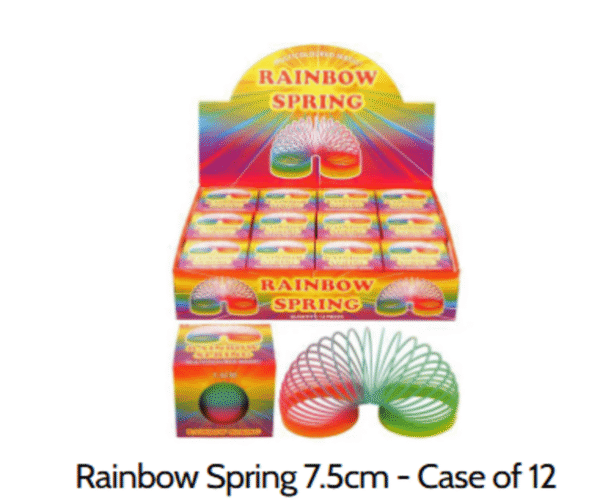Rainbow Spring Toy Classic Colorful Coil (Case of 12)