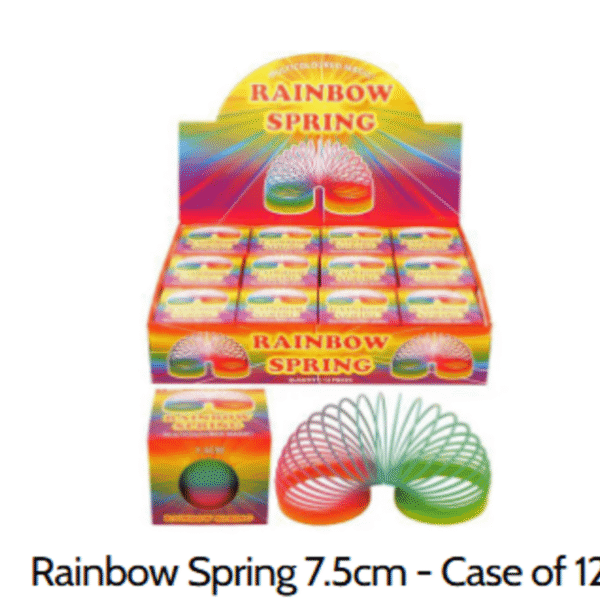 Rainbow Spring Toy Classic Colorful Coil (Case of 12)