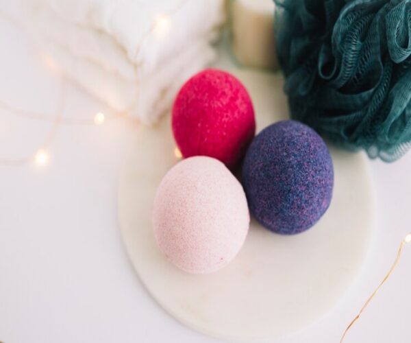 Body Puff Assorted Colors 3 Pack