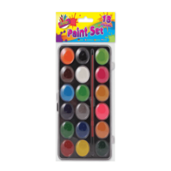 Art Box Paint & Brush Set – 18-Piece Complete Painting Kit